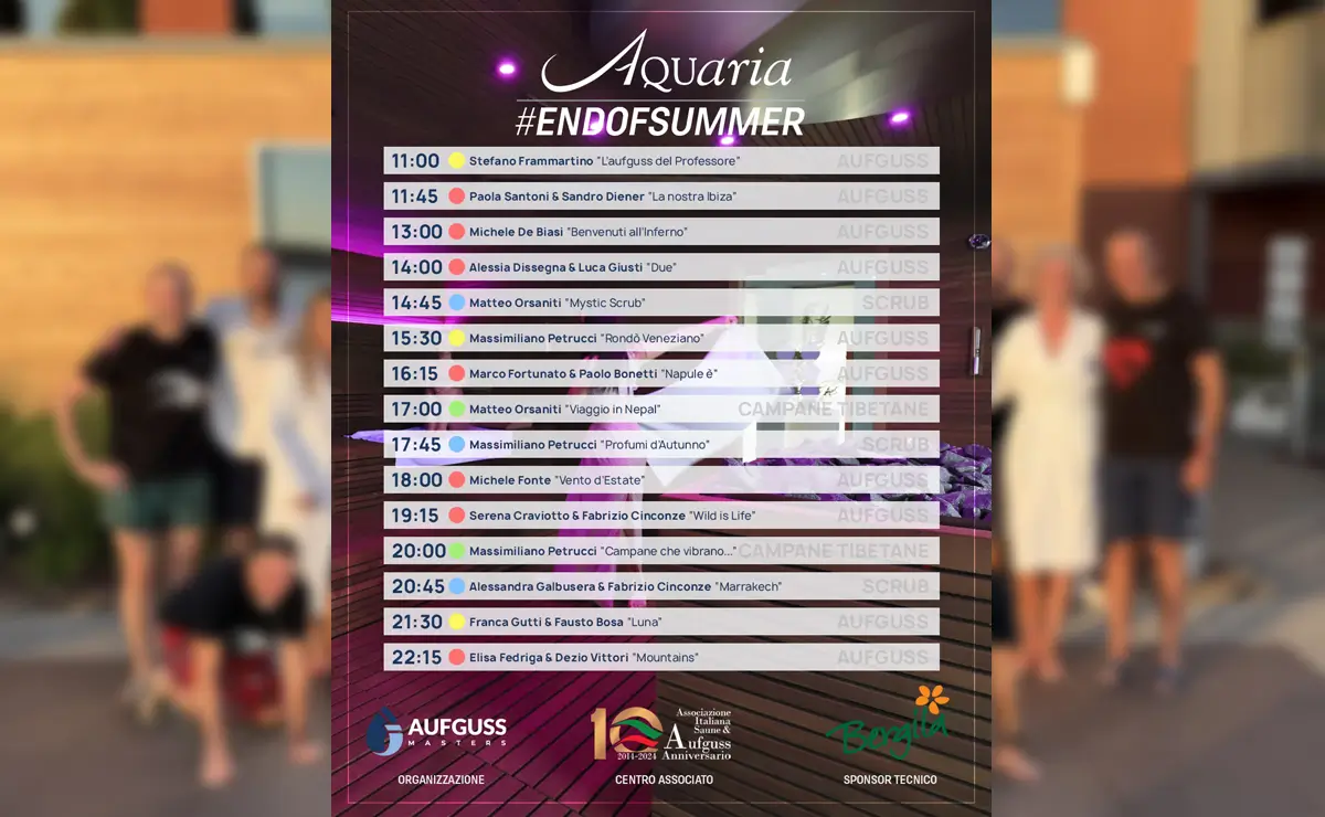 Aufguss Masters - #EndOfSummer 2024 at Aquaria in Sirmione